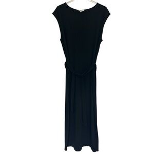 Bar III Ribbed Maxi Dress with Waist Tie